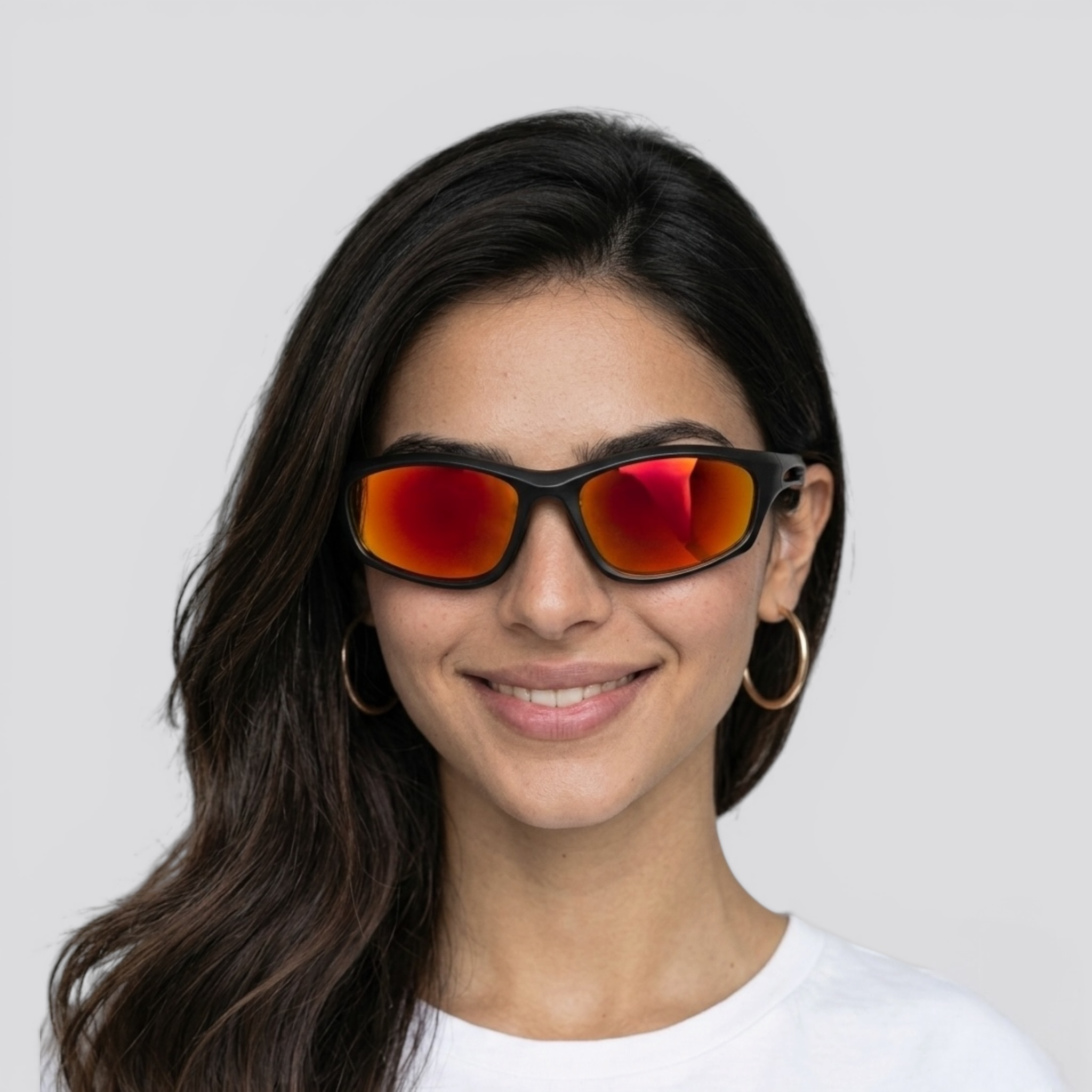 Neon Rider Orange-Yellow Mirror Lens